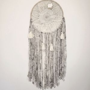 Large Tie Dye Denim Tasselled Dreamcatcher ✨️ NWT